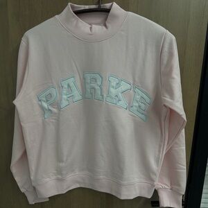 PARKE Pale Pink Logo Crewneck Sweatshirt